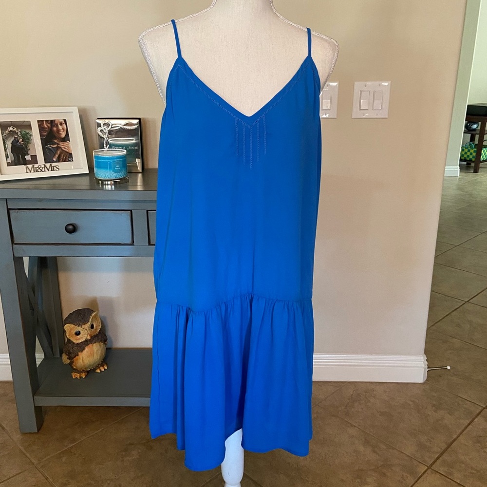 Spaghetti Strap Dress - Blue